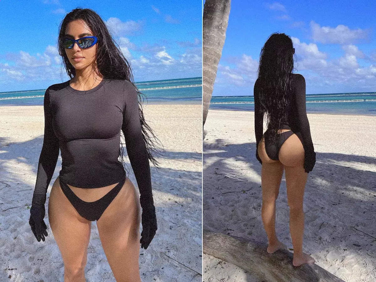These new bewitching pictures of bikini-clad Kim Kardashian will make you go wow