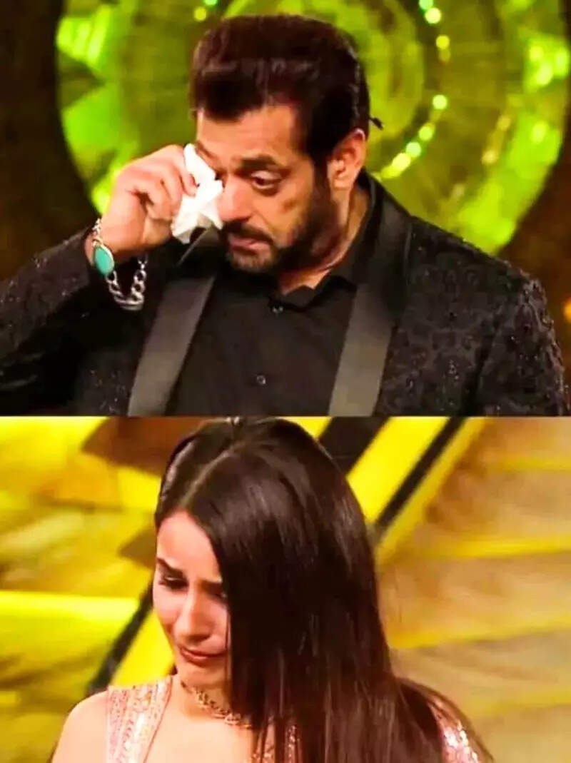 Bigg Boss 15: These pictures of teary-eyed Shehnaaz Gill and Salman Khan will leave you emotional