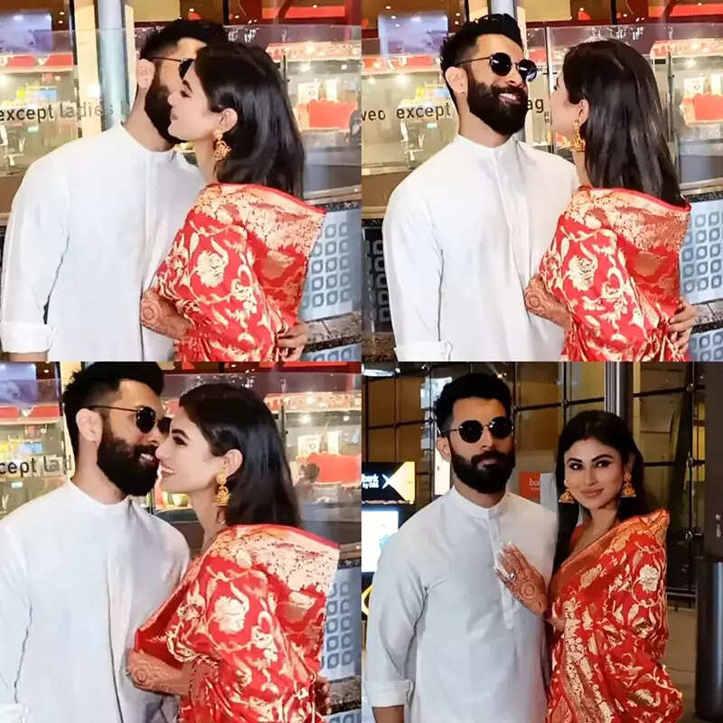 From PDA moments at airport to lovely wedding pictures with Suraj Nambiar, Mouni Roy oozes newlywed vibes