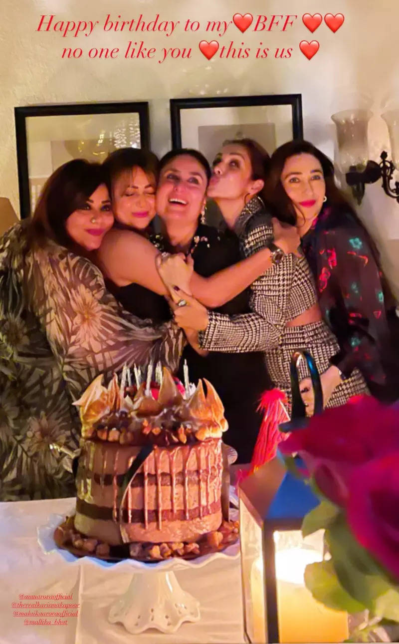 Inside Amrita Arora's fun-filled birthday party with BFFs Kareena, Karisma Kapoor and Malaika Arora