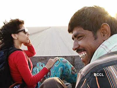 Aaliyah in a still from UTV Bindass travel cum reality show Beg