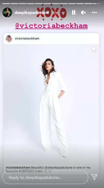 Deepika Padukone Stuns In An All White Attire Victoria Beckham Gives A Shout Out To Her