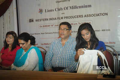 Poonam at health check-up event
