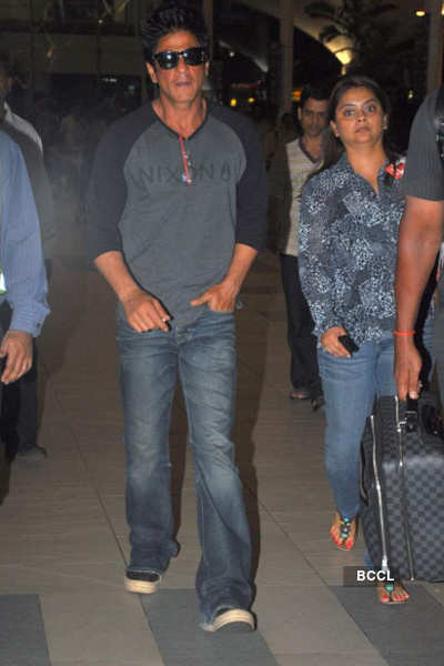 SRK, Ranbir at domestic airport