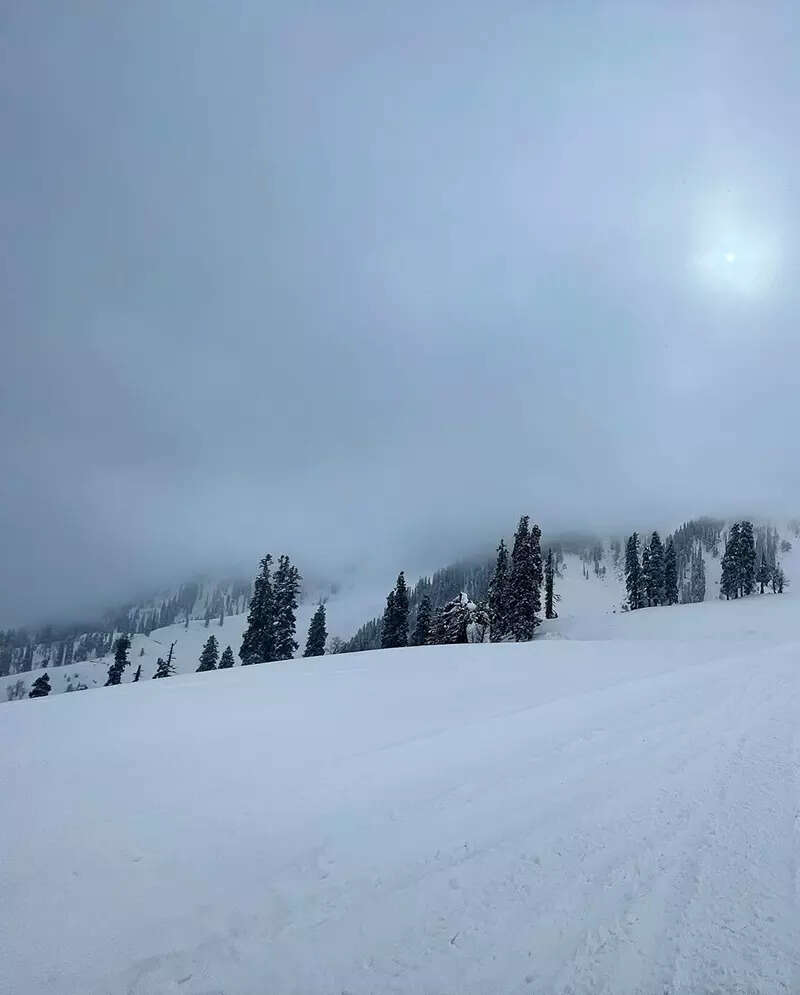 These fun-filled pictures of new bride Mouni Roy enjoying snow with hubby Suraj Nambiar will leave you asking for more