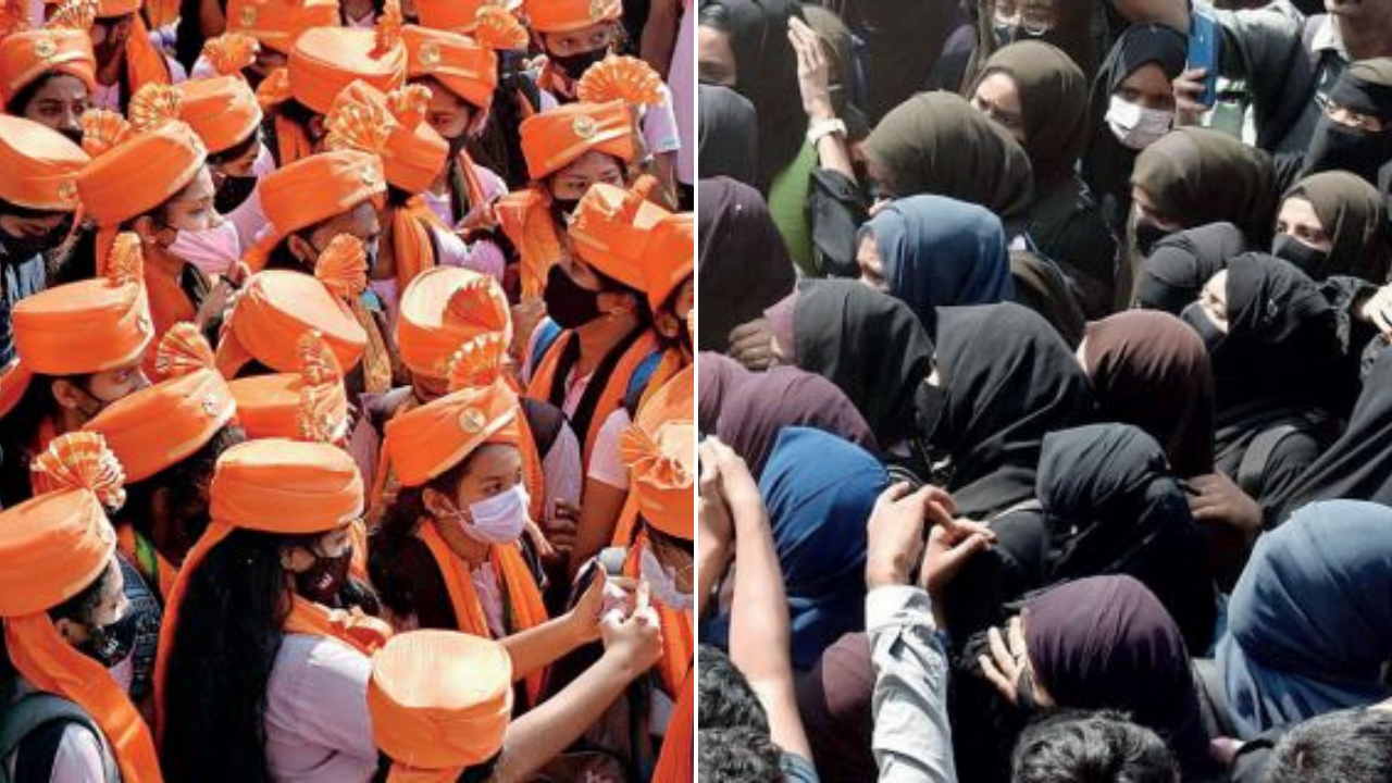 Photos: Hijab vs saffron scarf row in Karnataka