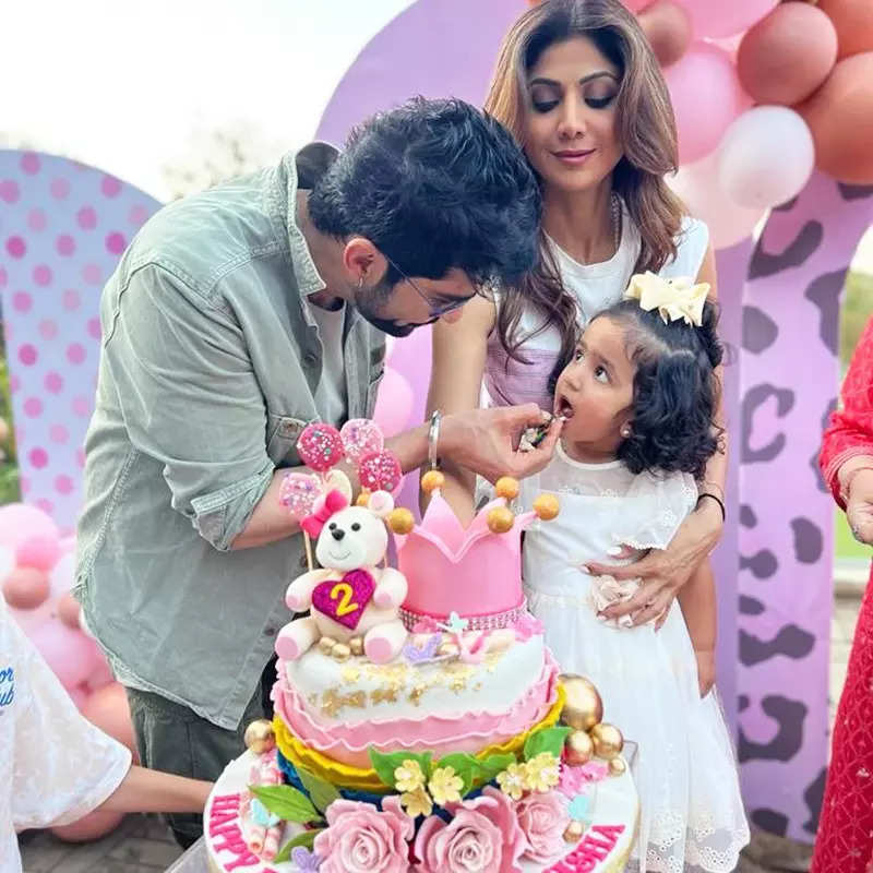 Adorable pictures from Shilpa Shetty’s daughter Samisha’s ‘teddy-themed’ birthday celebration