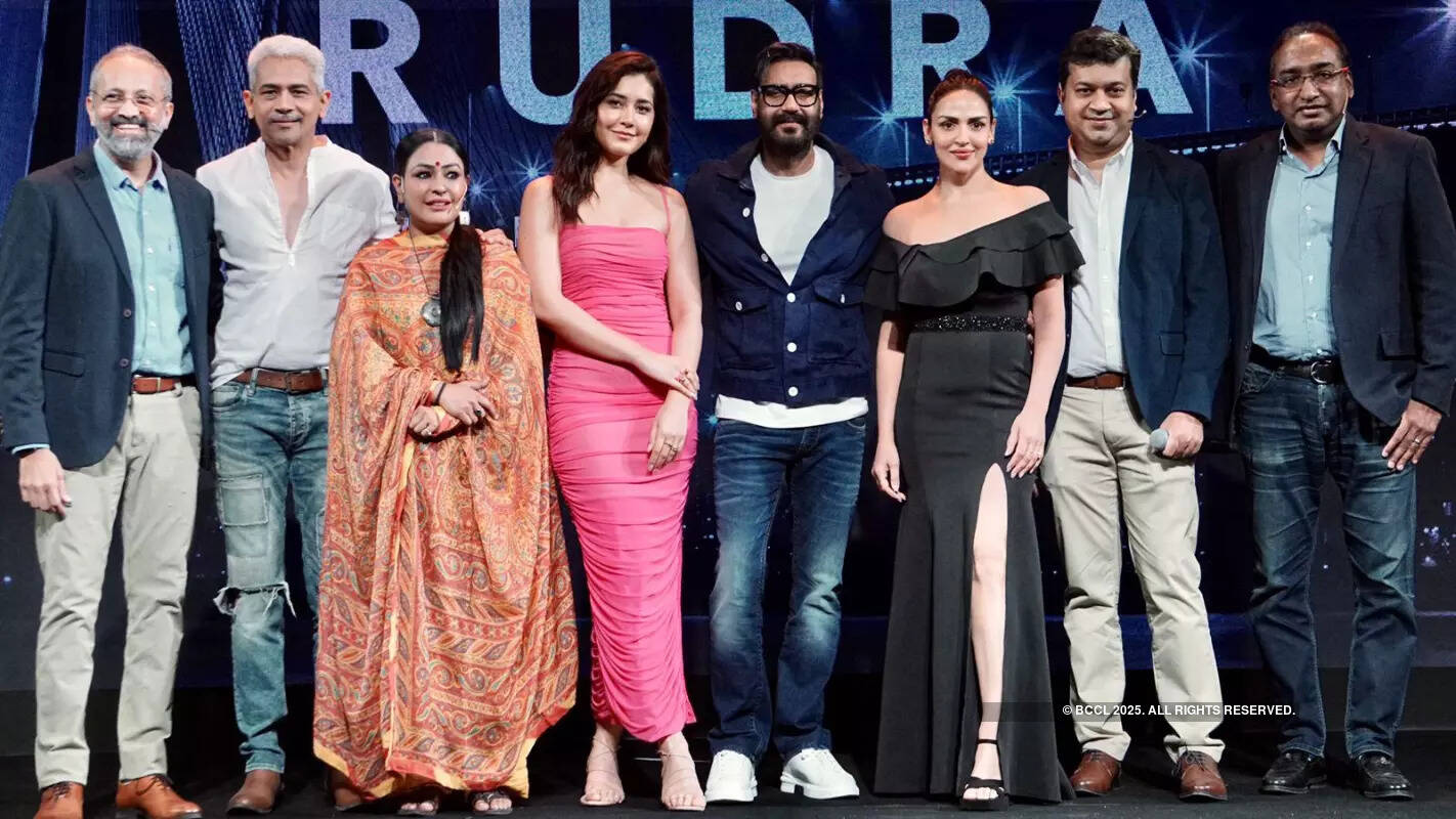 Ajay Devgn and Esha Deol step out in style to attend the press conference of &lsquo;Rudra: The Edge Of Darkness&rsquo;