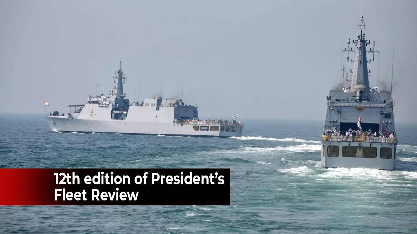 President Ram Nath Kovind Reviews The Indian Naval Fleet At Visakhapatnam