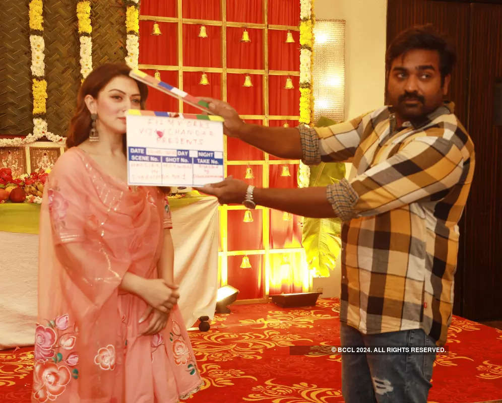 Vijay Sethupathi sounds the clapboard for Production No 1