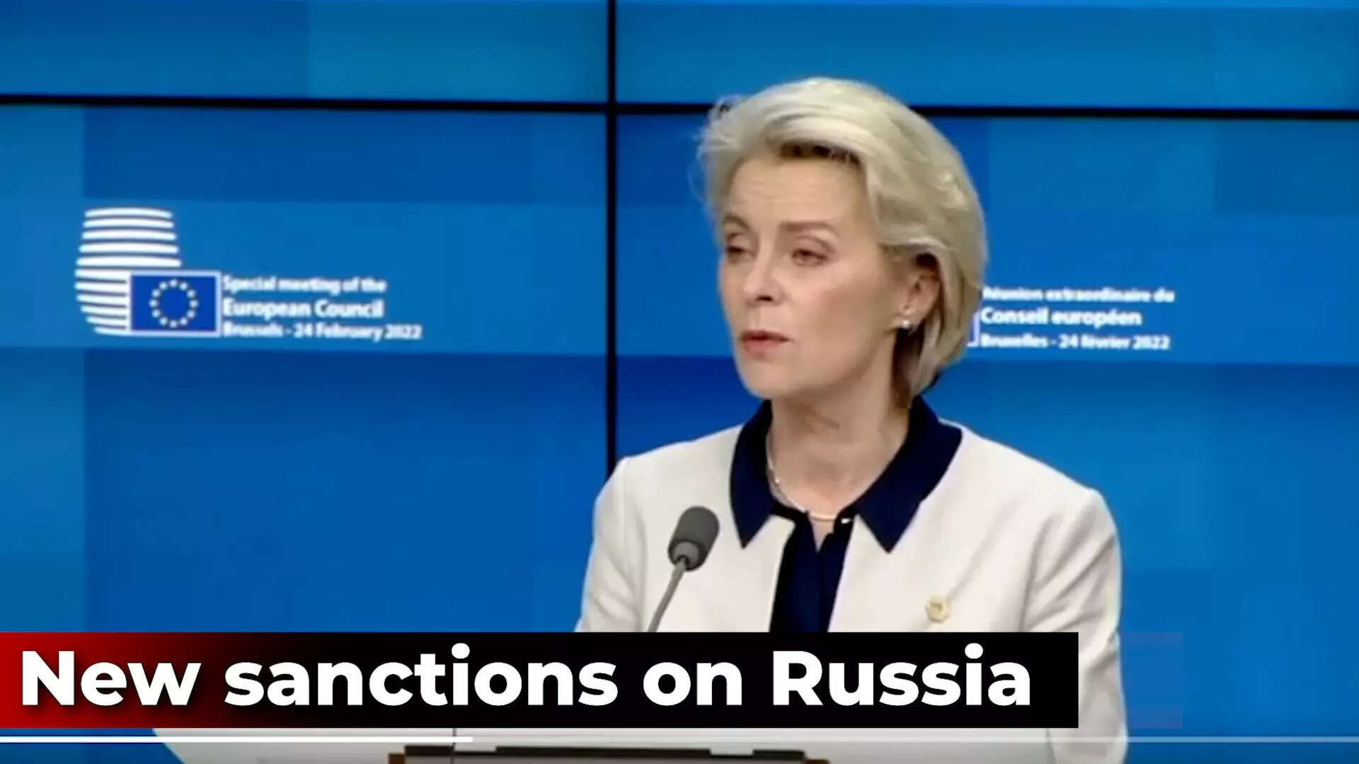 EU outlines a five-point plan of 'massive' sanctions on Russia