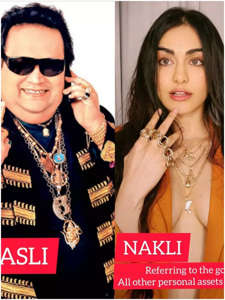 The Bappi Lahiri post which Adah did in March 2020