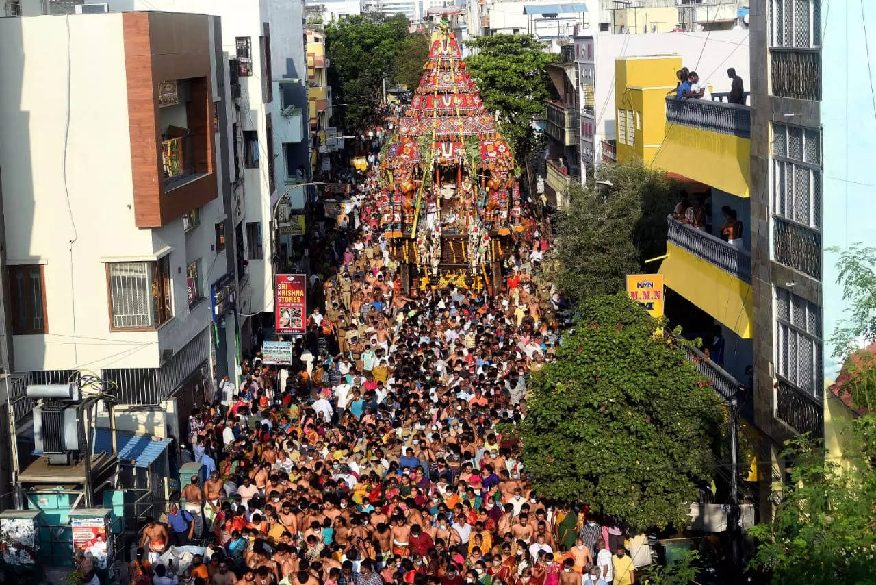 in-pics-annual-car-festival-at-chennai-temple-the-times-of-india