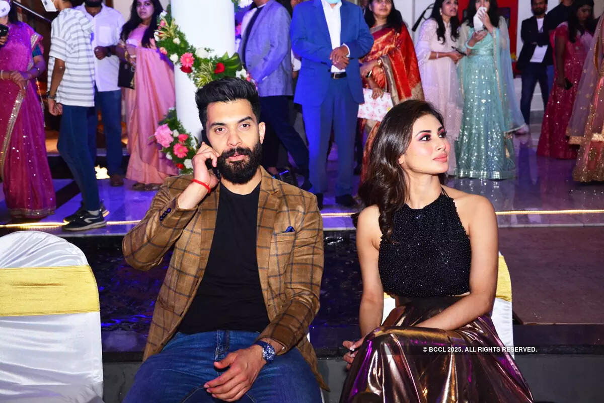 New party pictures of newlyweds Mouni Roy and Suraj Nambiar; couple celebrates one-month anniversary