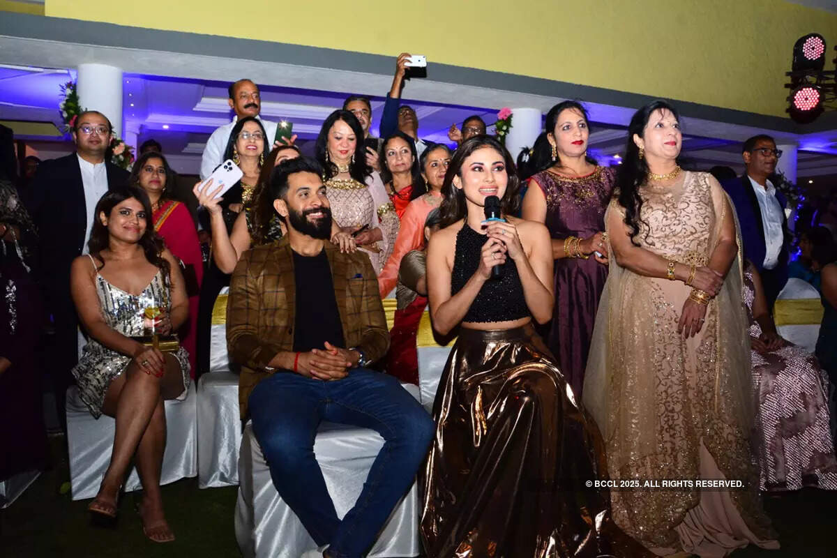 New party pictures of newlyweds Mouni Roy and Suraj Nambiar; couple celebrates one-month anniversary