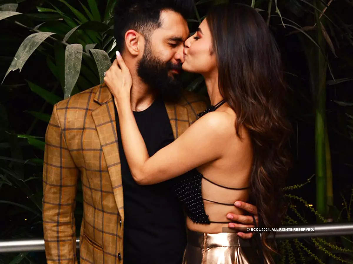 New party pictures of newlyweds Mouni Roy and Suraj Nambiar; couple celebrates one-month anniversary