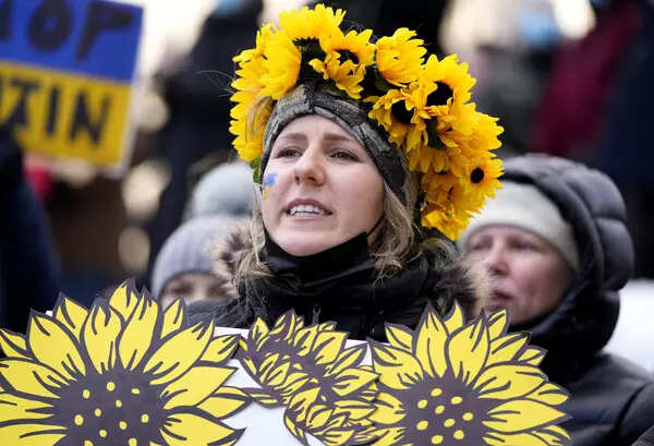 35 pictures from protests across the world against Russian attack on Ukraine