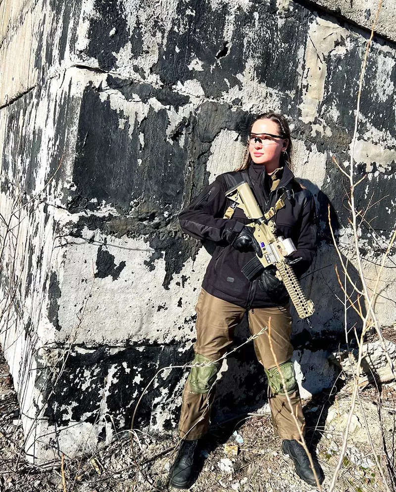 Who Is Anastasia Lenna? Pictures of former Miss Ukraine with gun go viral after she joins army to fight against Russia