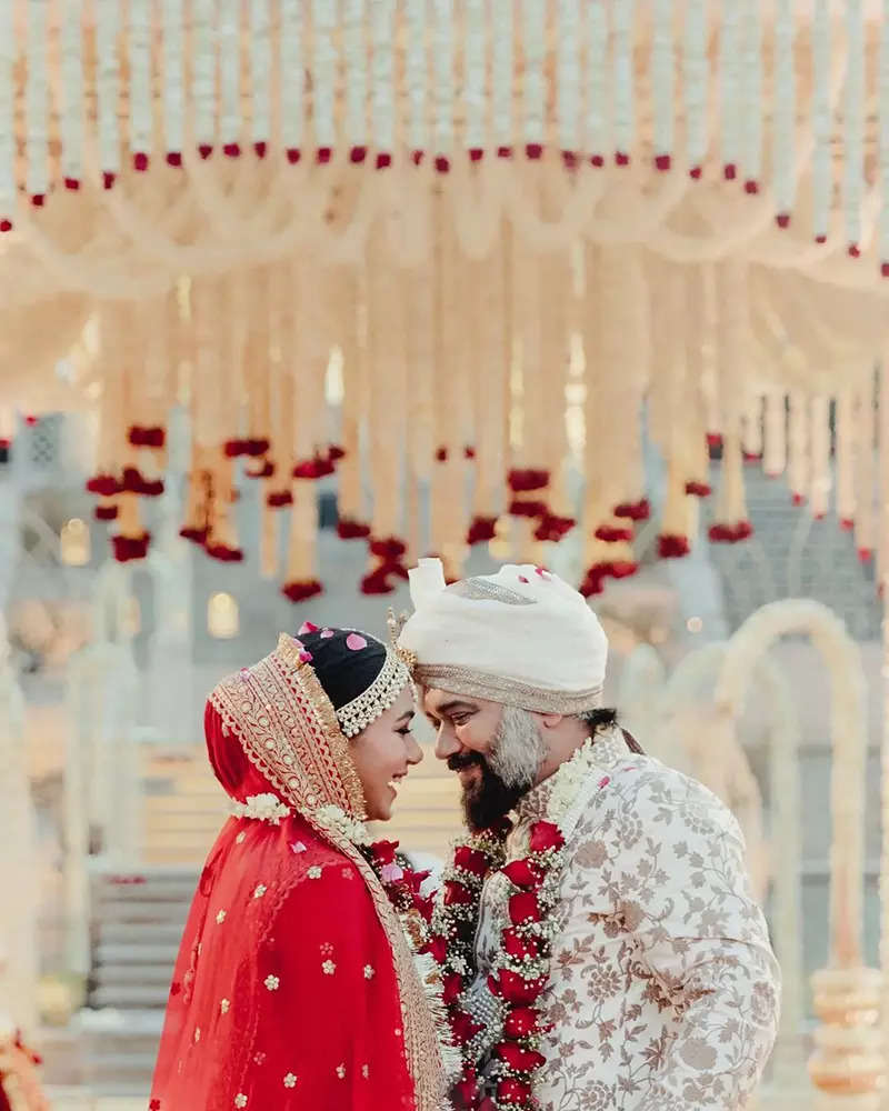 Dreamy pictures from Luv Ranjan and Alisha Vaid’s fairytale Agra wedding