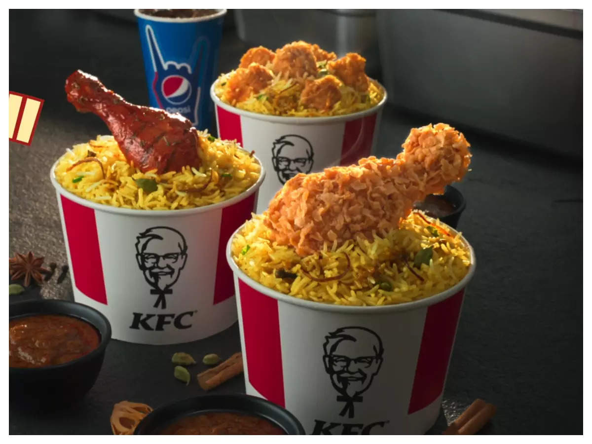 kfc menu bucket prices in rupees