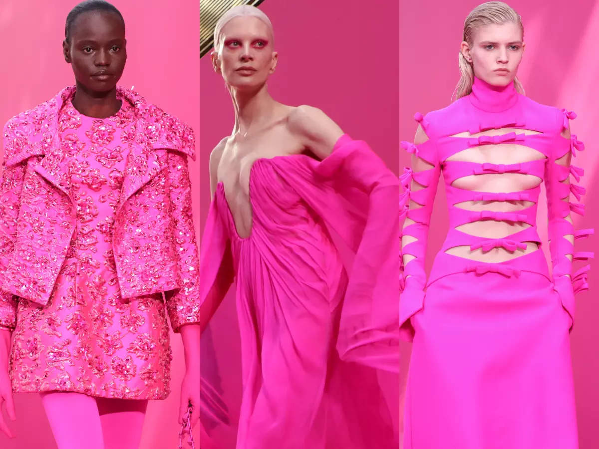 All about Valentino's pink collection at Paris Fashion Week | The Times ...