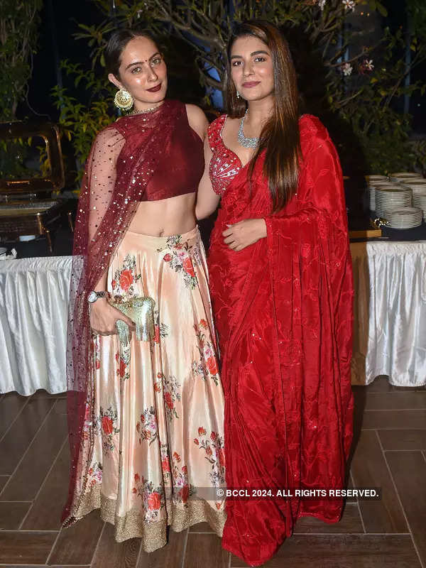 Inside pictures from Bhumika Gurung and Shekhar Malhotra's starry wedding reception