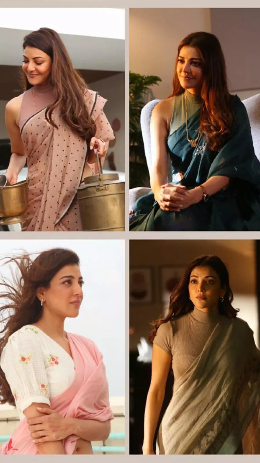 Summer style inspo from gorgeous Kajal Aggarwal in sarees | Times ...