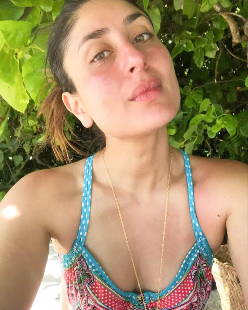 Kareena Kapoor Khan is slaying the beach look in her latest vacation pictures with Jeh and Taimur