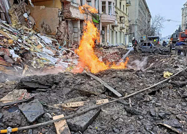Destruction across Ukraine in the wake of Russian invasion; see pics