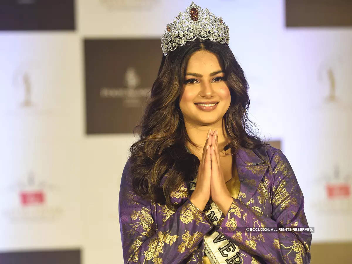 Miss Universe 2021 Harnaaz Kaur Sandhu's press conference | Photogallery -  ETimes