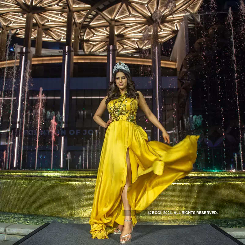 Miss Universe 2021 Harnaaz Kaur Sandhu gets a warm welcome as she visits Fountain of Joy