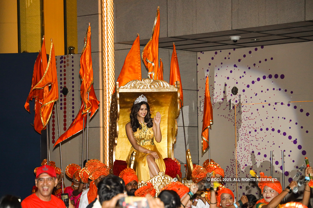 Harnaaz Kaur Sandhu’s grand homecoming at the Foundation of Joy, Jio World Centre