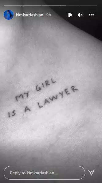 Kim Kardashian reveals Pete Davidson's 'MY GIRL IS A LAWYER' tattoo |  English Movie News - Times of India