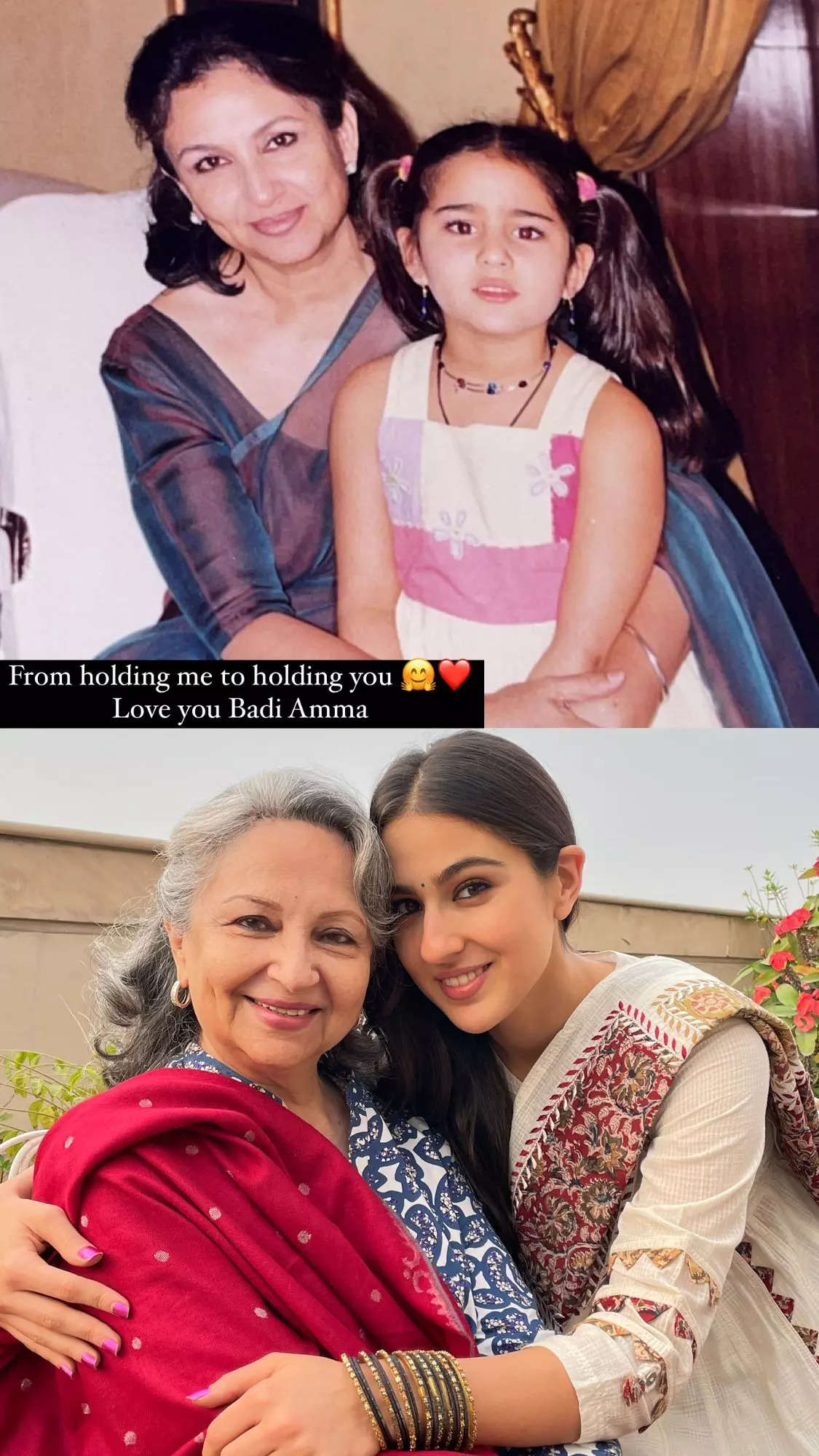 Sara Ali Khan shares adorable pictures with her 'badi amma' Sharmila Tagore - Times of India