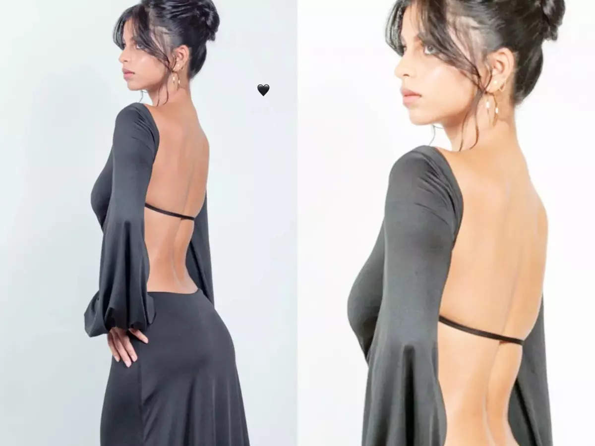 New glamorous look of Suhana Khan in a backless gown leave fans speechless