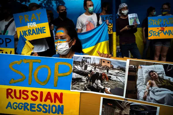 Worldwide protests against Russia's invasion of Ukraine