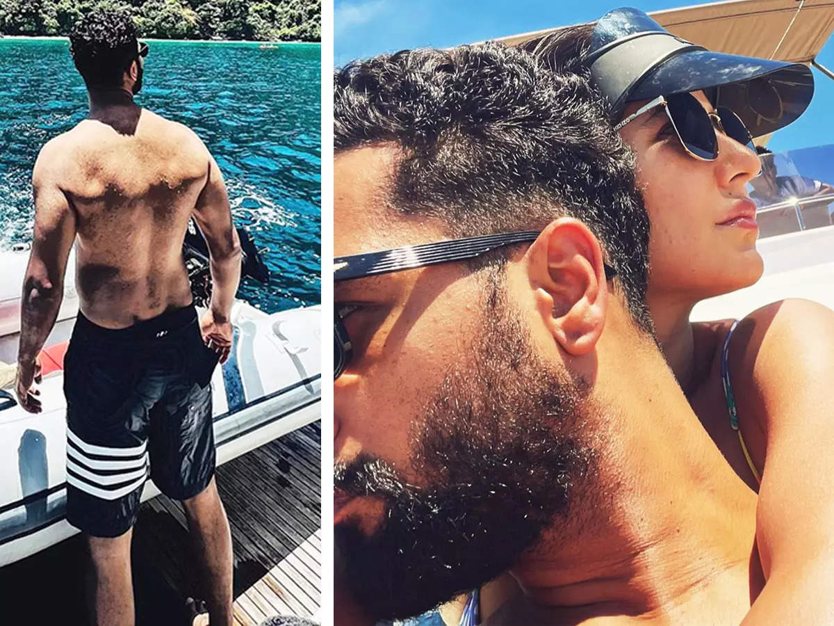 This new romantic picture of Vicky Kaushal and Katrina Kaif from their  beach vacay leaves fans asking for more | Photogallery - ETimes