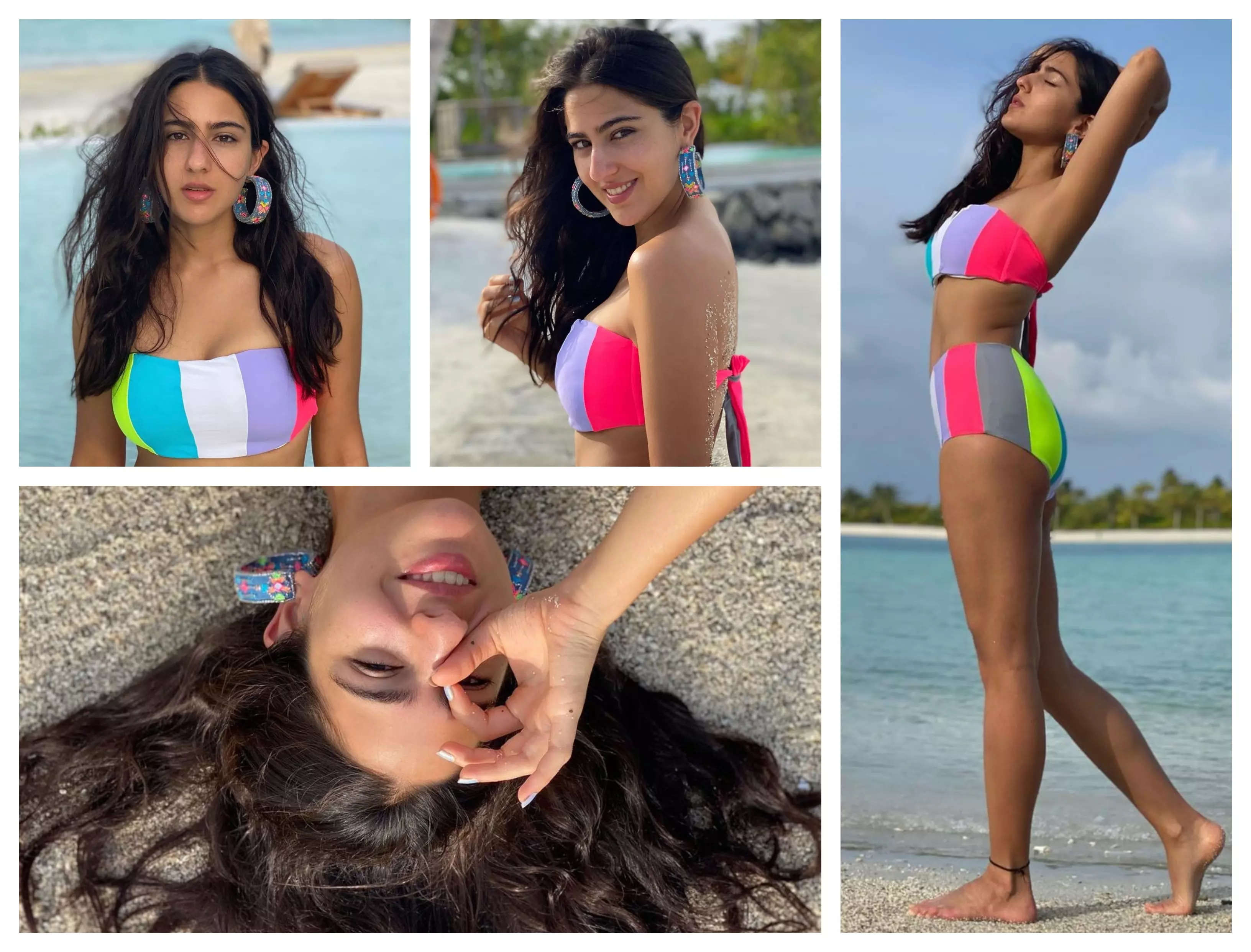 Sara Ali Khan is burning the internet with her bewitching bikini photos - Times of India