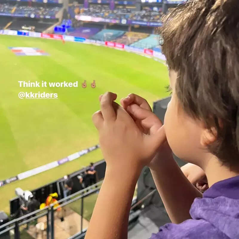 IPL 2022: Pictures of Suhana Khan, AbRam, Ananya Panday cheering for KKR go viral; Aryan Khan gets trolled
