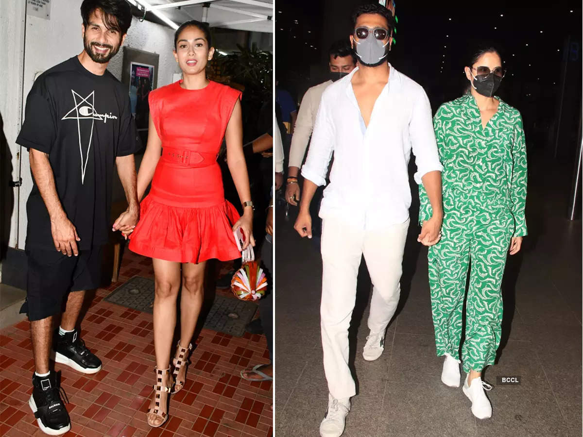 #ETimesSnapped: From Shahid-Mira to Vicky-Katrina, paparazzi pictures of your favourite celebs