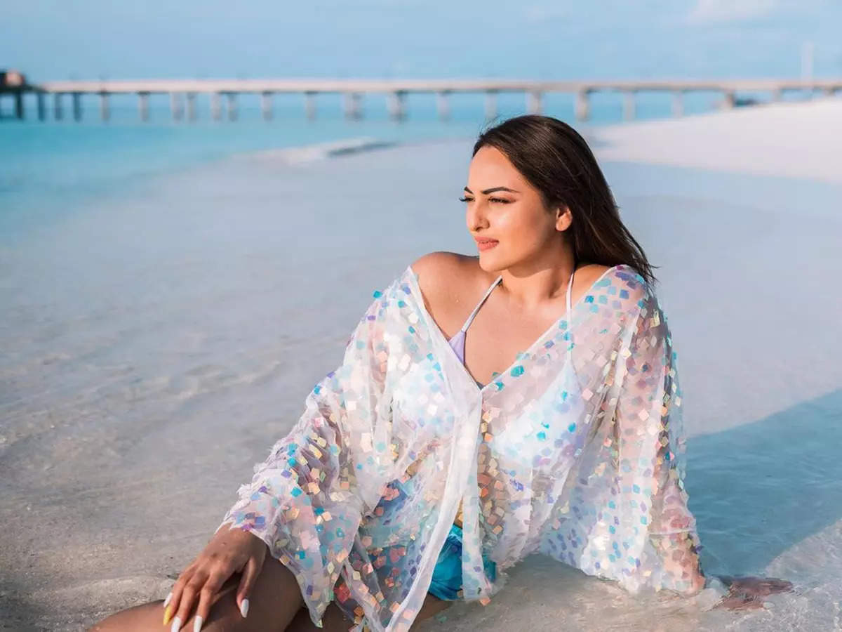 Sonakshi Sinha turns a mermaid in a ravishing swimwear in these exotic beach vacation pictures