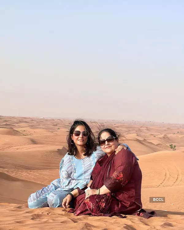 These pictures of Hina Khan from desert safari in Dubai give major travel  goals | Photogallery - ETimes