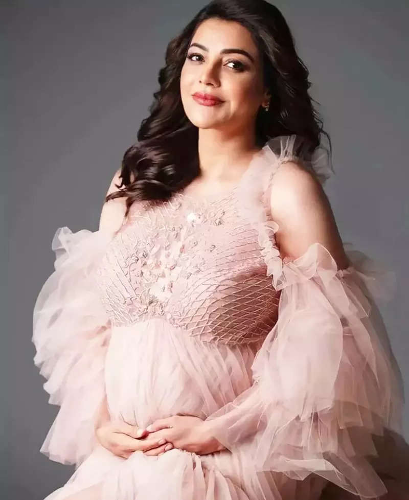 Kajal Aggarwal flaunts her pregnancy glow in these dreamy maternity photoshoot