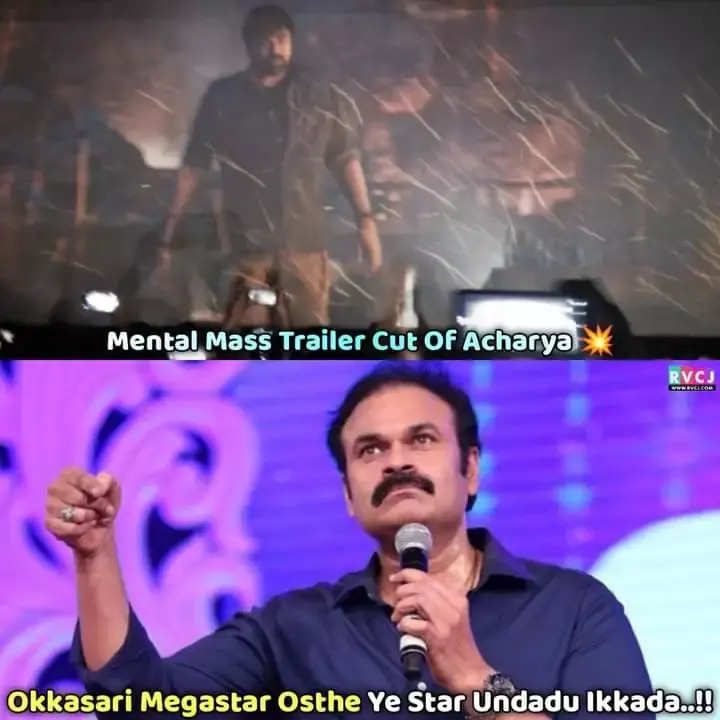 Chiranjeevi, Ram Charan's 'Acharya' trailer triggers funny memes ...