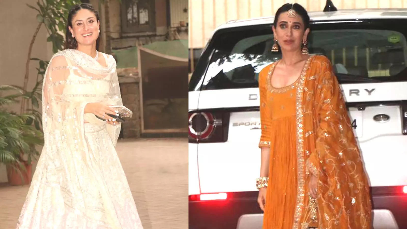 Kareena Kapoor Khan And Karisma Kapoor Pose For Cameras After Ranbir ...