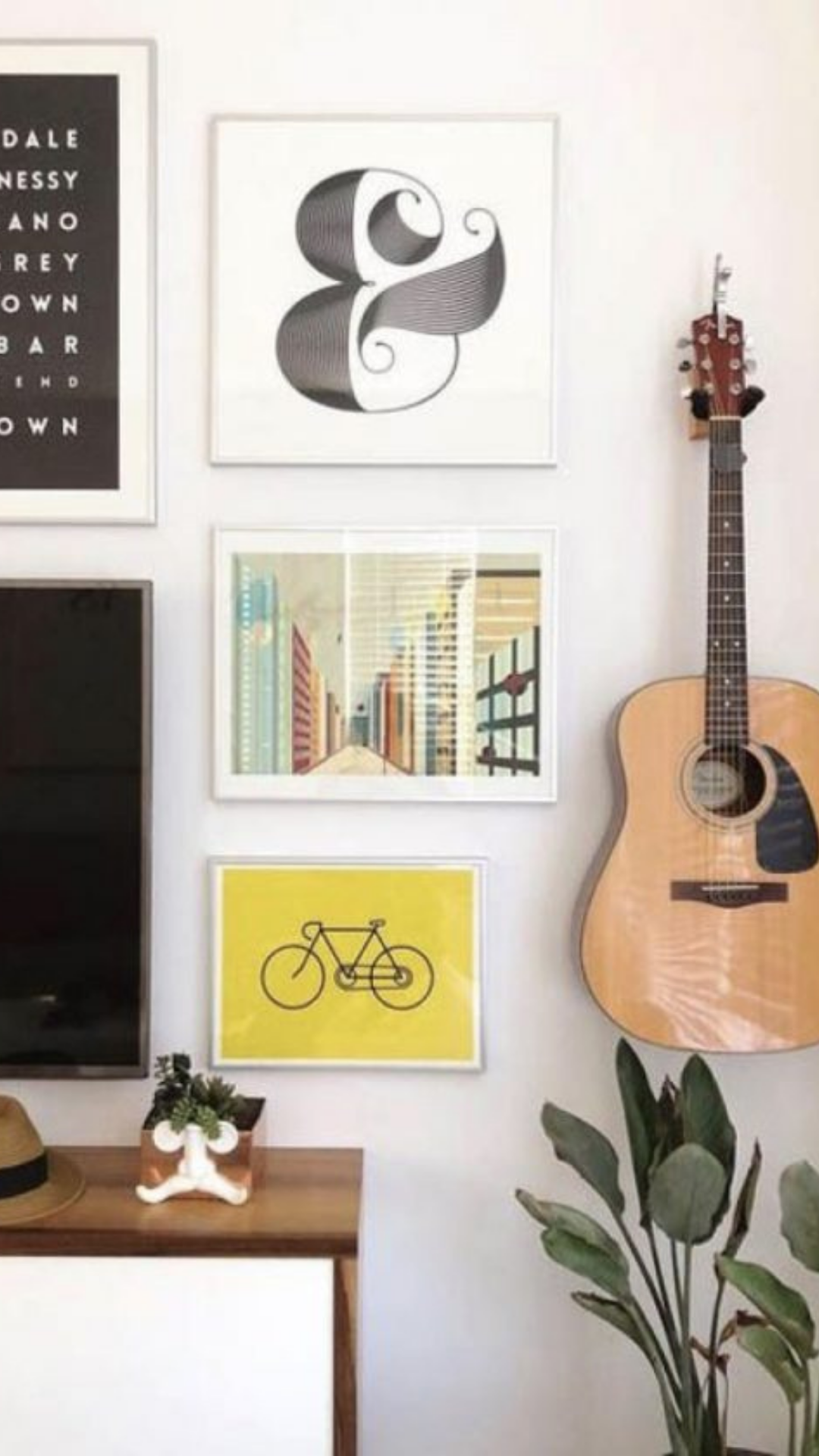 guitar bedroom decor