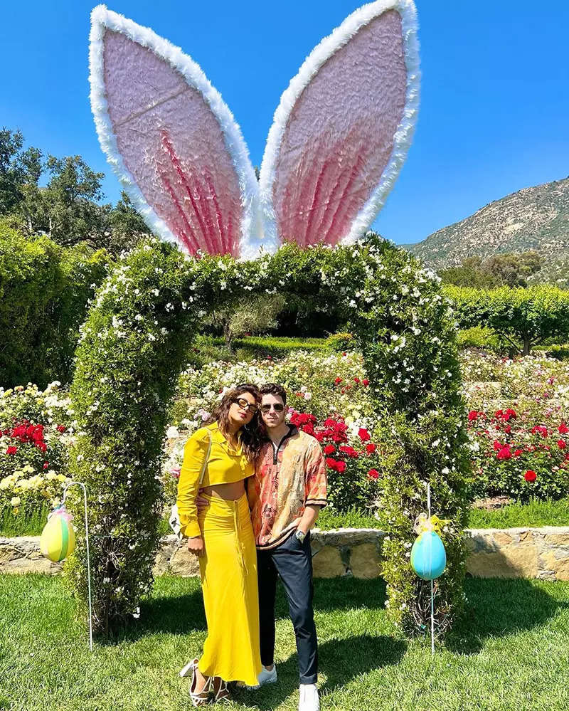 Pictures from Priyanka Chopra and Nick Jonas’s Easter celebration are all things love