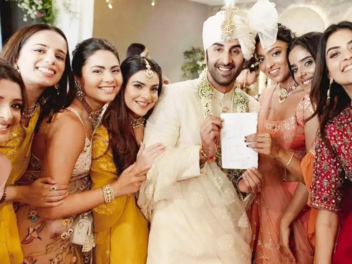 From Ranbir Kapoor chilling with bridesmaids to Alia Bhatt’s emotional moments, unseen pictures from the wedding