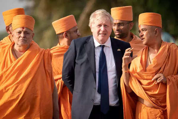 From Sabarmati Ashram, Akshardham Temple to JCB plant; these pictures capture UK PM Boris Johnson's ongoing India visit