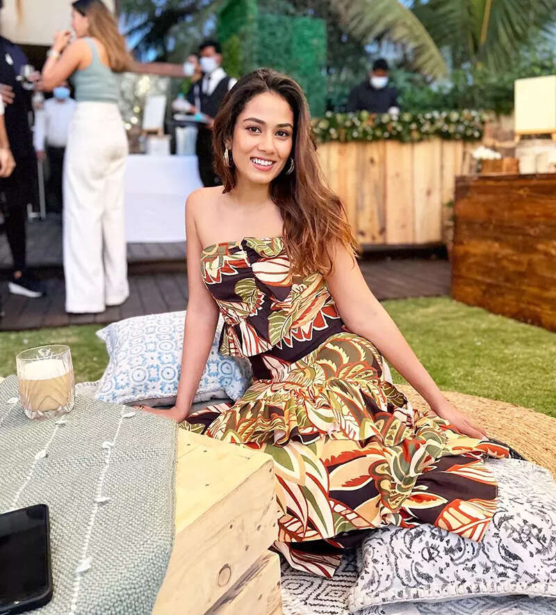 Mira Rajput stuns in blingy attire with sheer netted trousers, glamorous pictures go viral